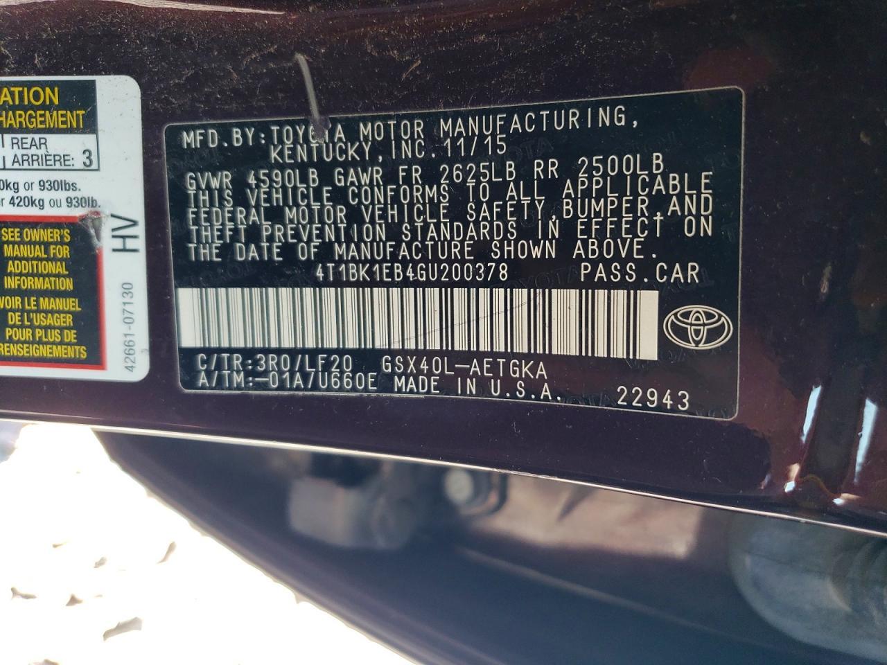 2016 Toyota Avalon Xle Premium - zdjęcie 12