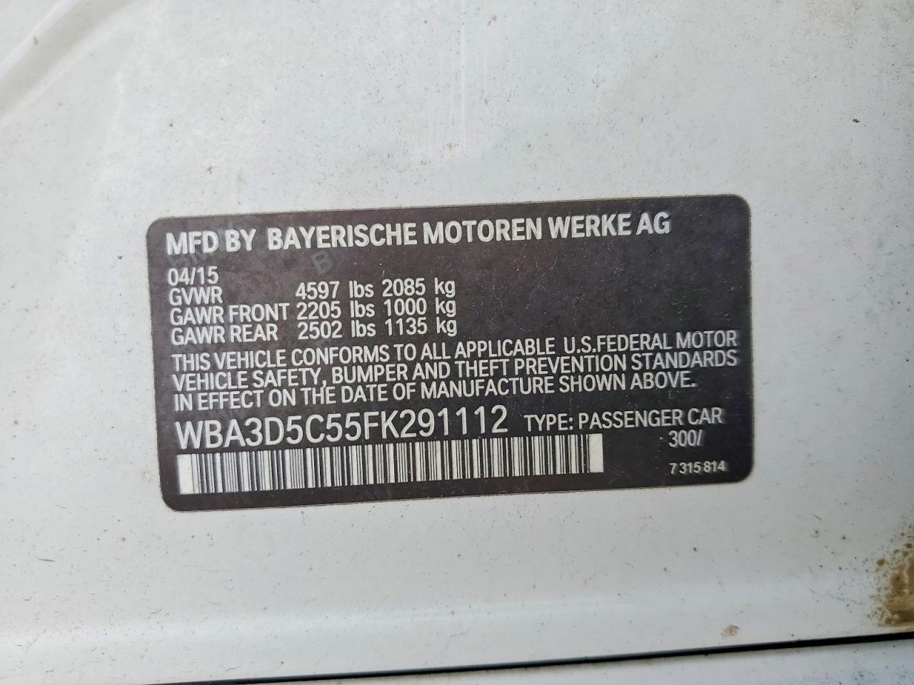 2015 BMW 328 D xDrive - zdjęcie 12