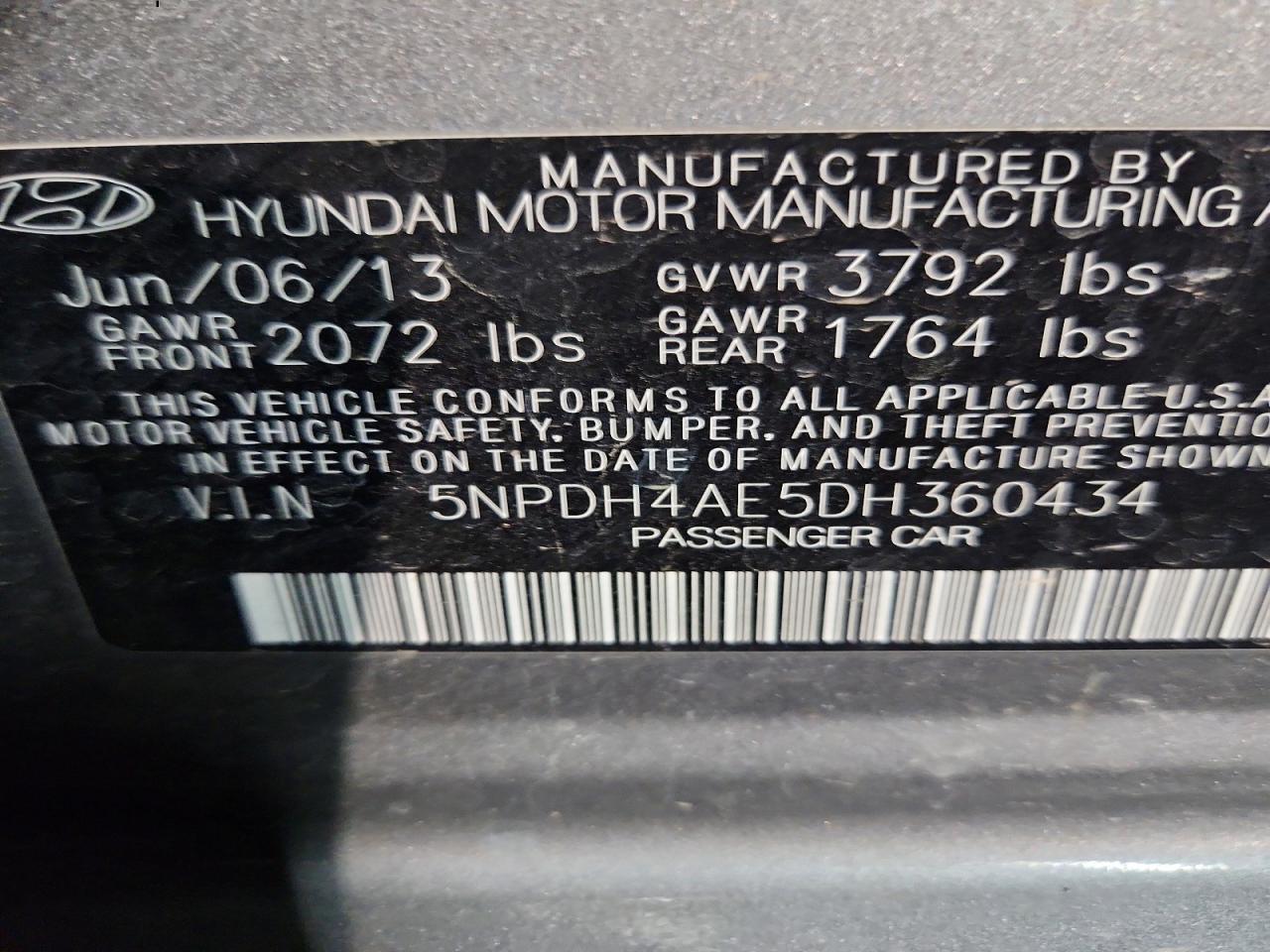 2013 Hyundai Elantra Gls - zdjęcie 14