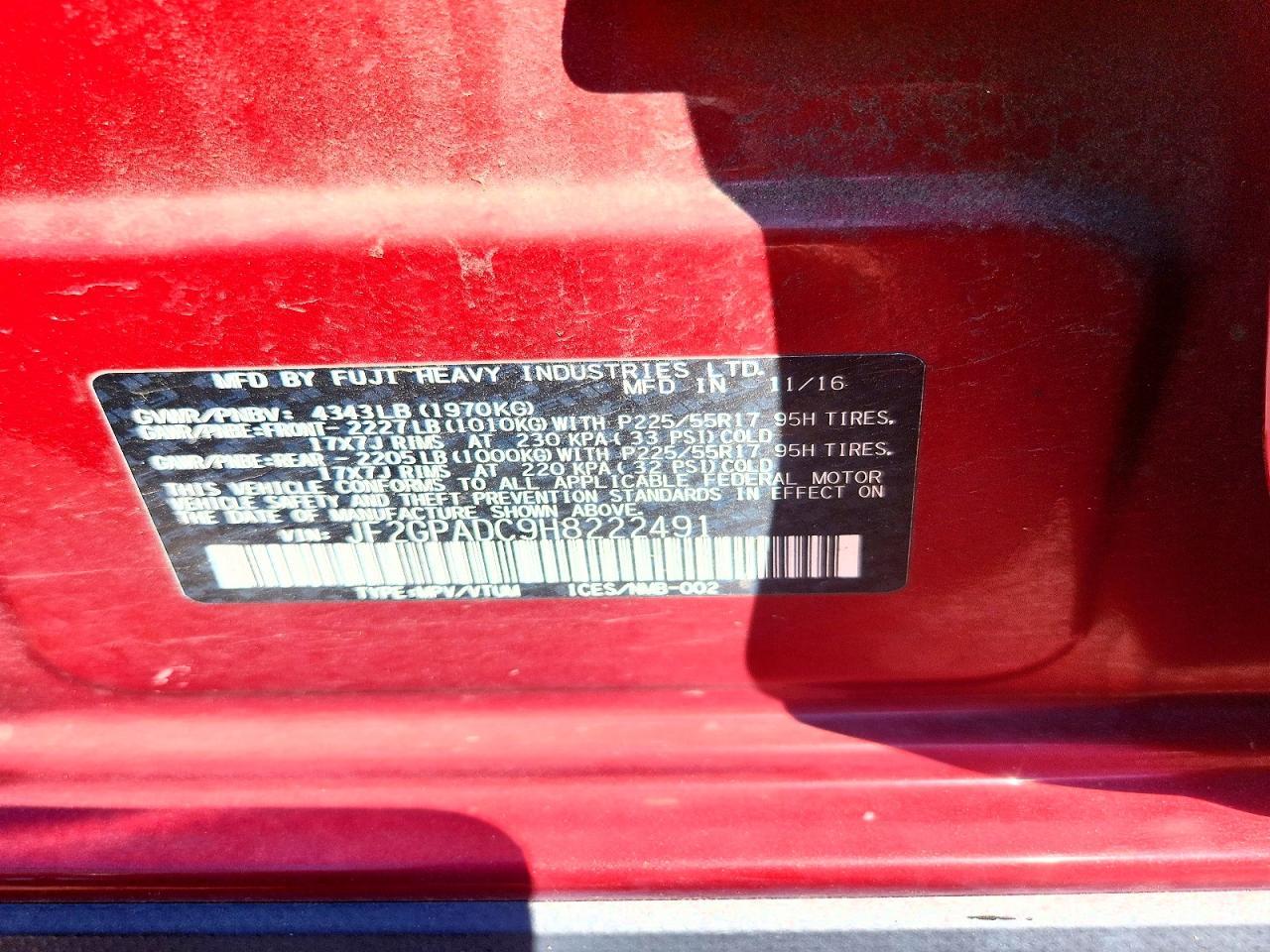 2017 Subaru Crosstrek Premium - zdjęcie 13