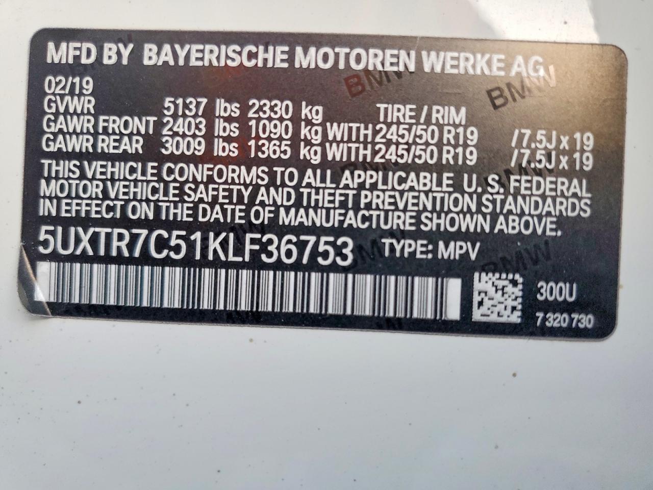 2019 BMW X3 Sdrive30I - zdjęcie 13