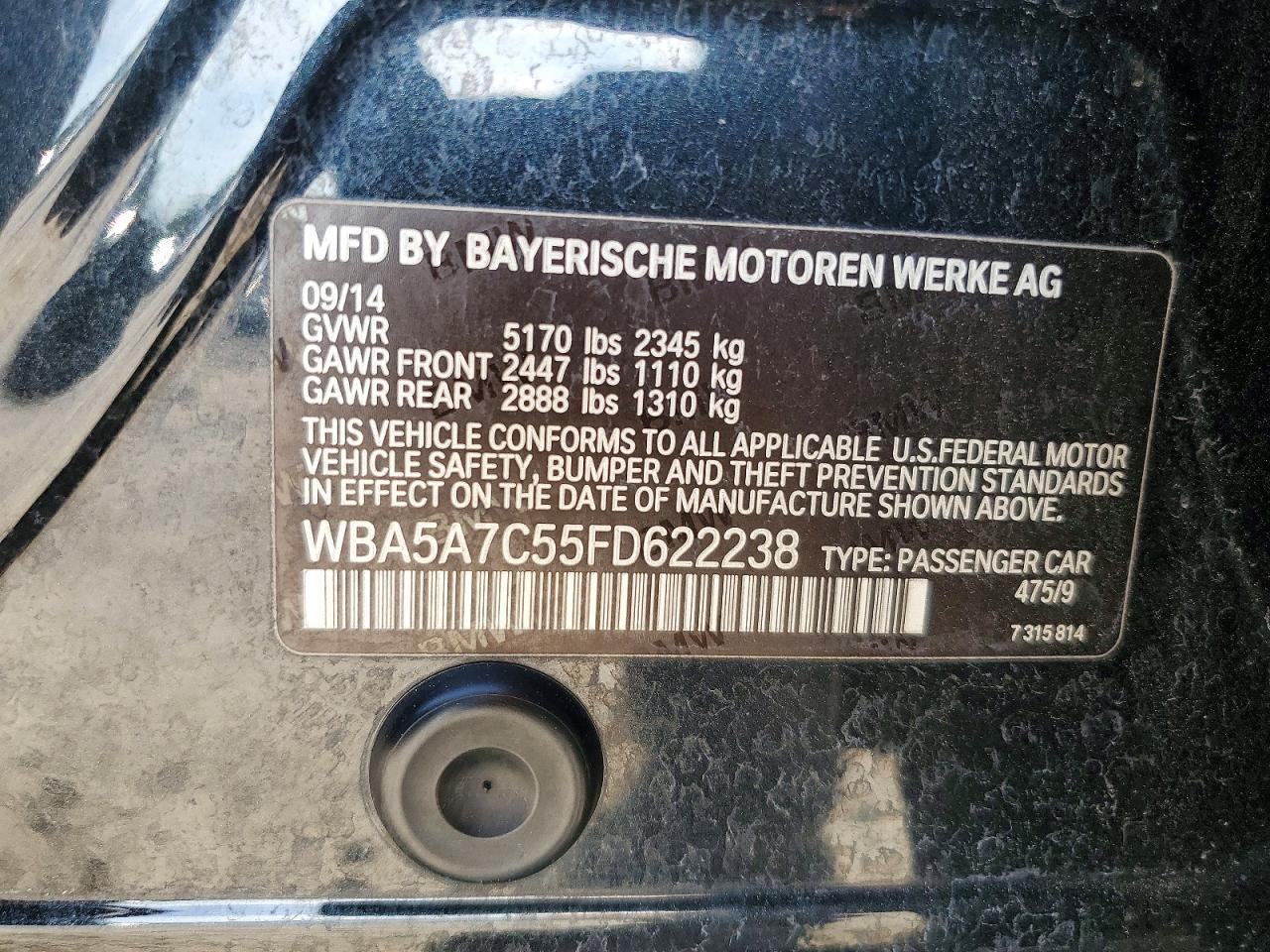 2015 BMW Seria 5 528i - zdjęcie 12