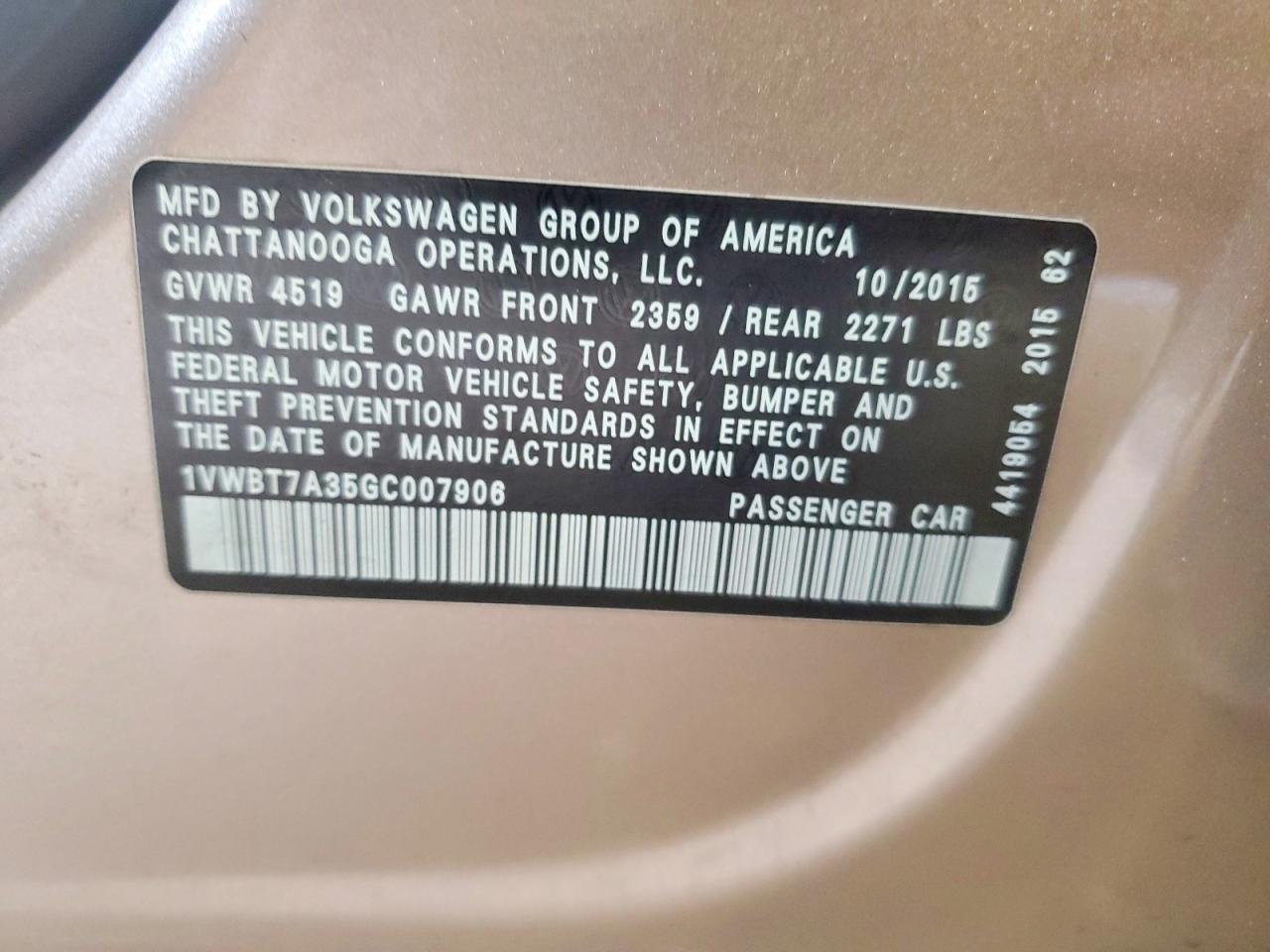 2016 Volkswagen Passat Se - zdjęcie 13