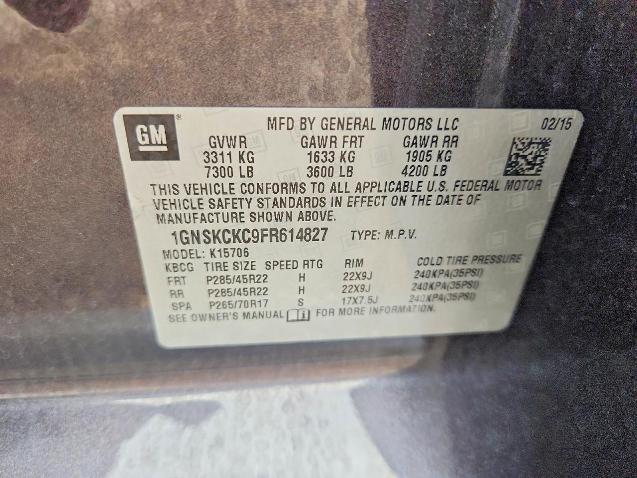 2015 Chevrolet Tahoe K1500 Ltz - zdjęcie 14