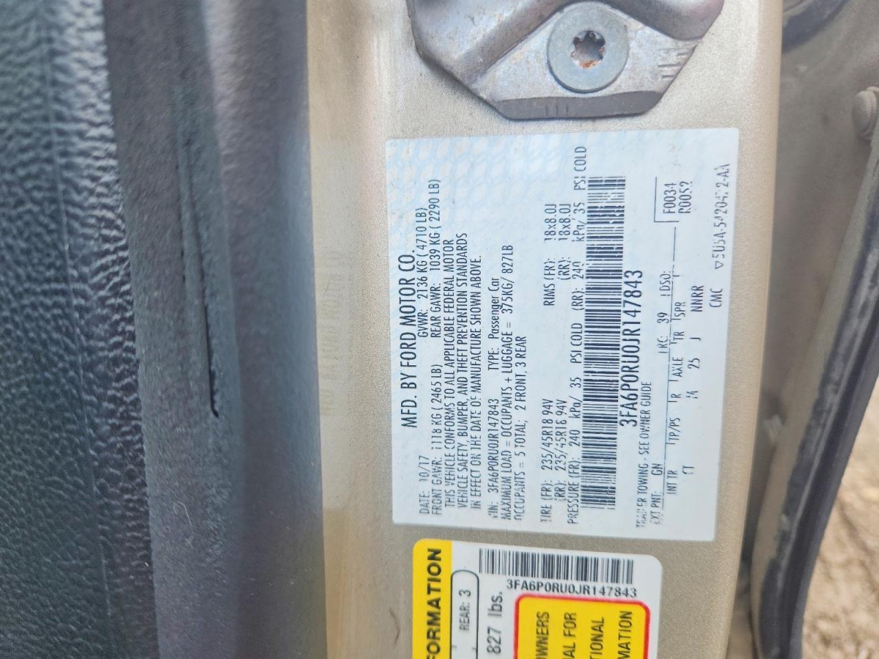 2018 Ford Fusion Titanium/Platinum Hev - zdjęcie 12