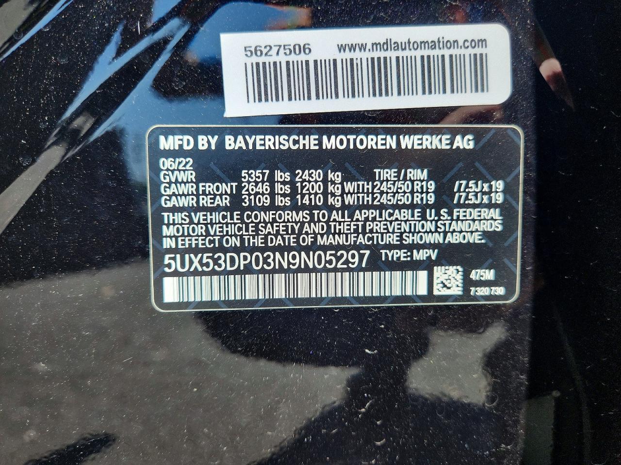 2022 BMW X3 xDrive30I - zdjęcie 13