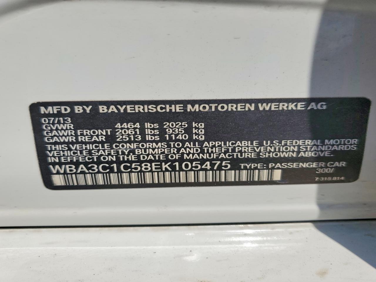 2014 BMW 328 I Sulev - zdjęcie 12