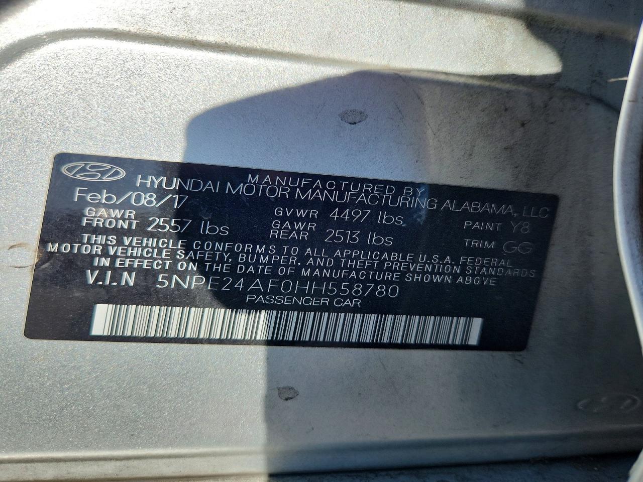 2017 Hyundai Sonata Se - zdjęcie 12