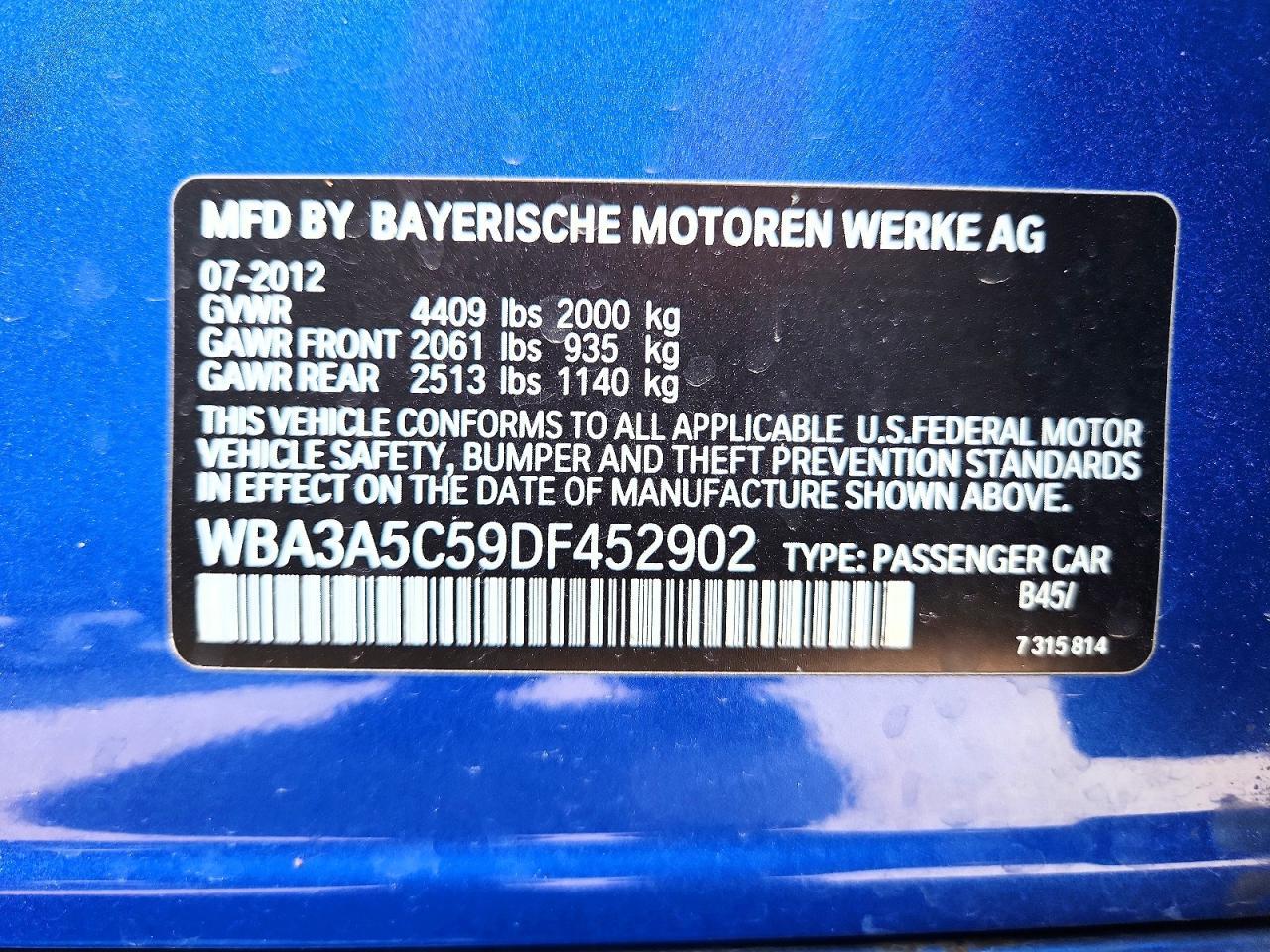 2013 BMW 328 I - zdjęcie 12
