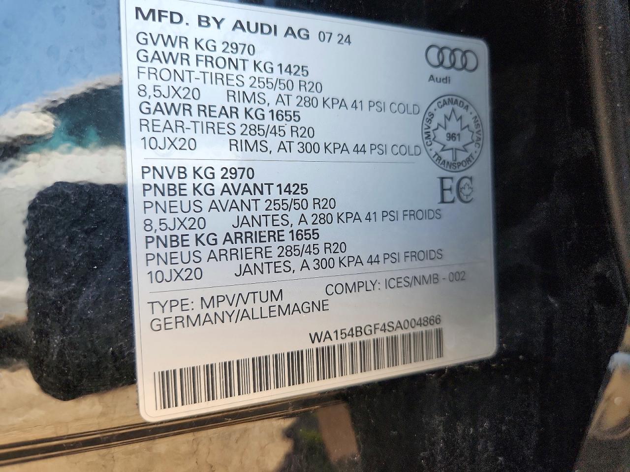 2025 Audi Q6 E-Tron Progressiv - zdjęcie 14