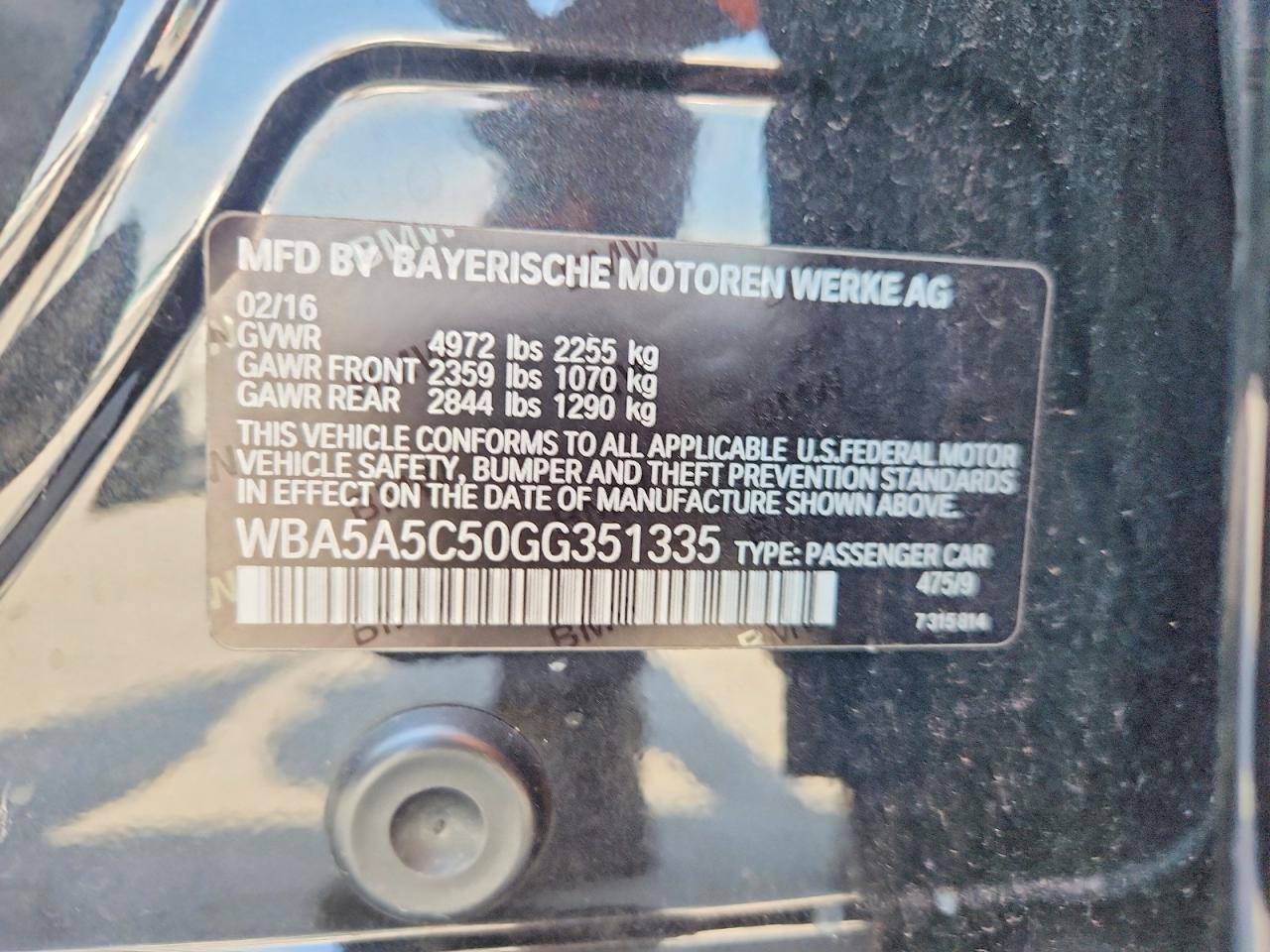 2016 BMW 528 I - zdjęcie 12