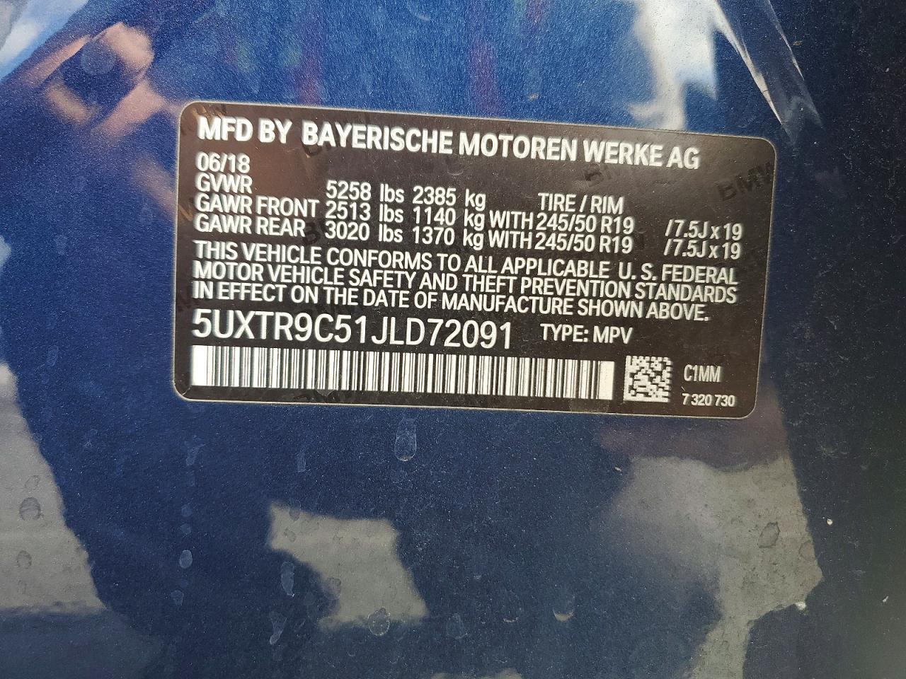 2018 BMW X3 xDrive30I - zdjęcie 13
