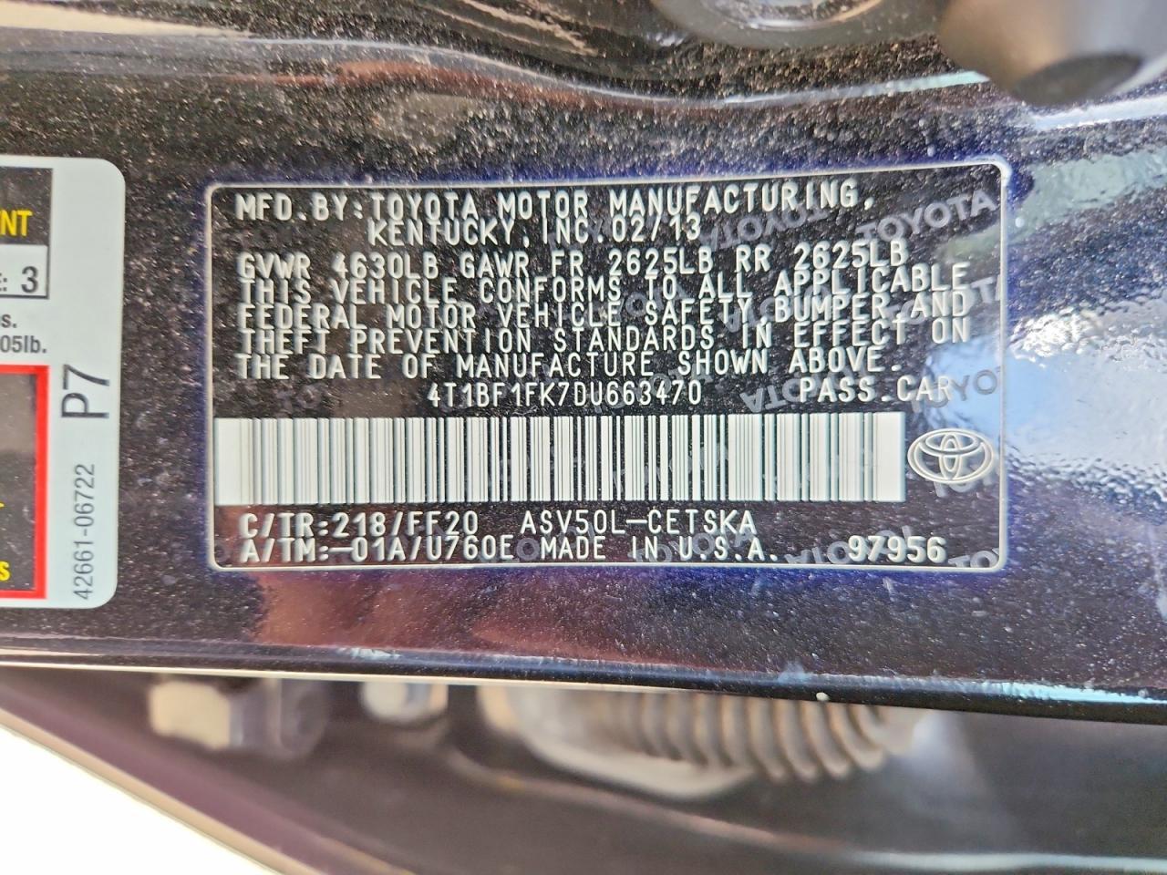 2013 Toyota Camry Se - zdjęcie 13