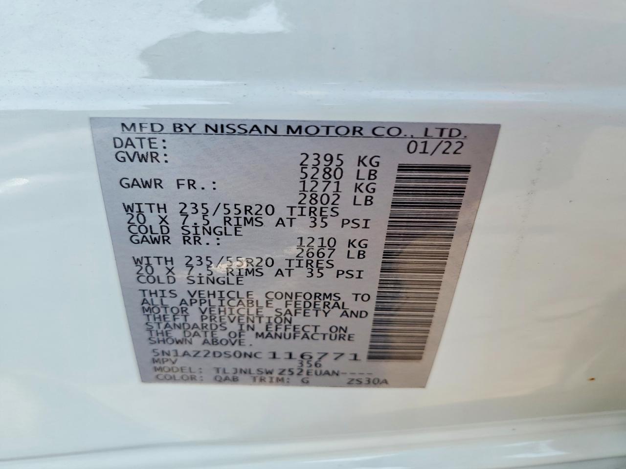 2022 Nissan Murano Platinum - zdjęcie 13