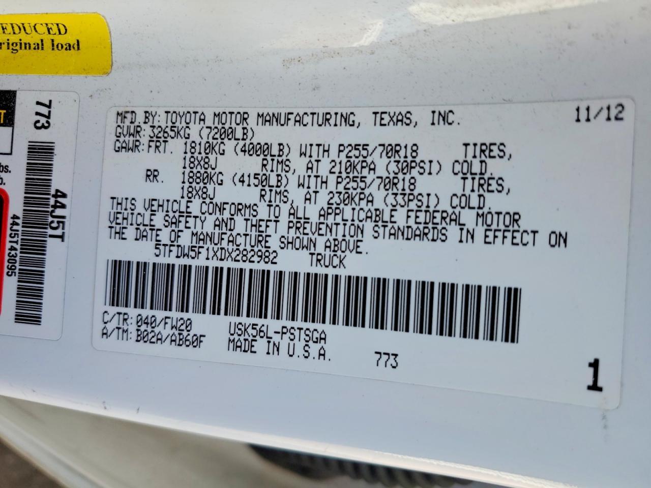 2013 Toyota Tundra Crewmax Sr5 - zdjęcie 12