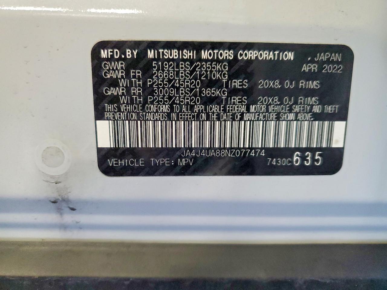 2022 Mitsubishi Outlander Se - zdjęcie 13