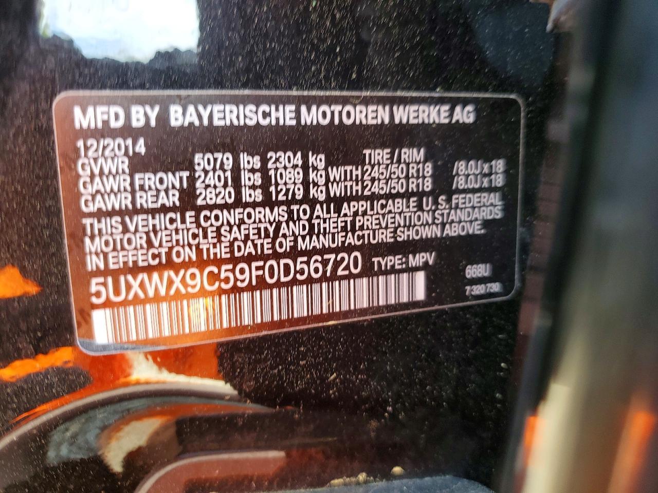 2015 BMW X3 xDrive28I - zdjęcie 13