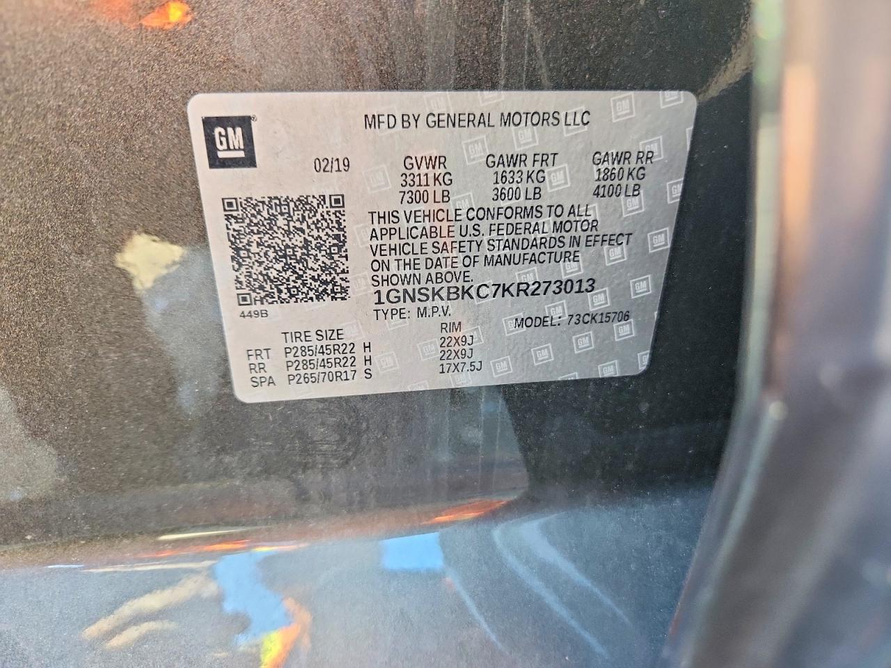 2019 Chevrolet Tahoe K1500 Lt - zdjęcie 13