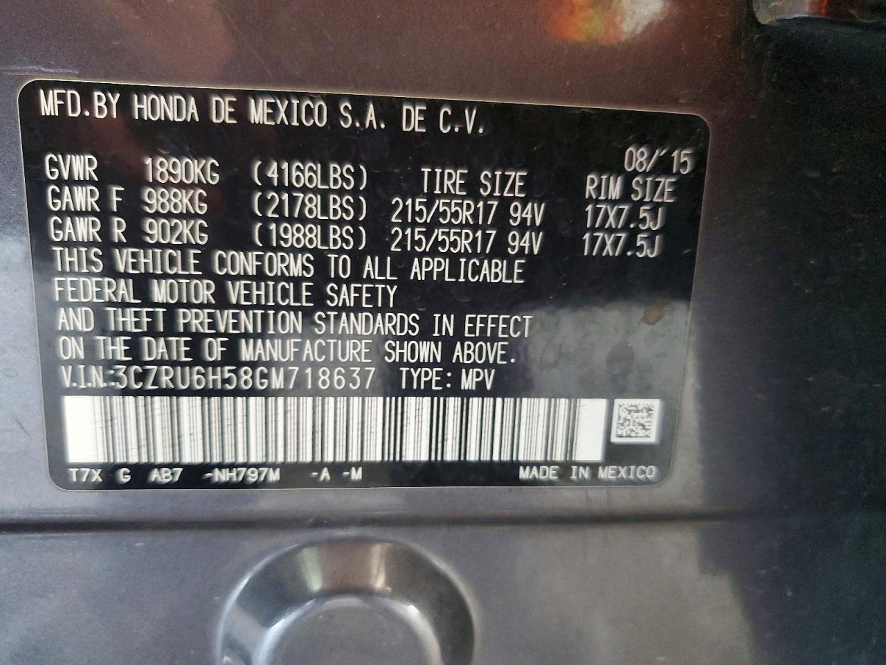 2016 Honda Hr-V Ex - zdjęcie 14