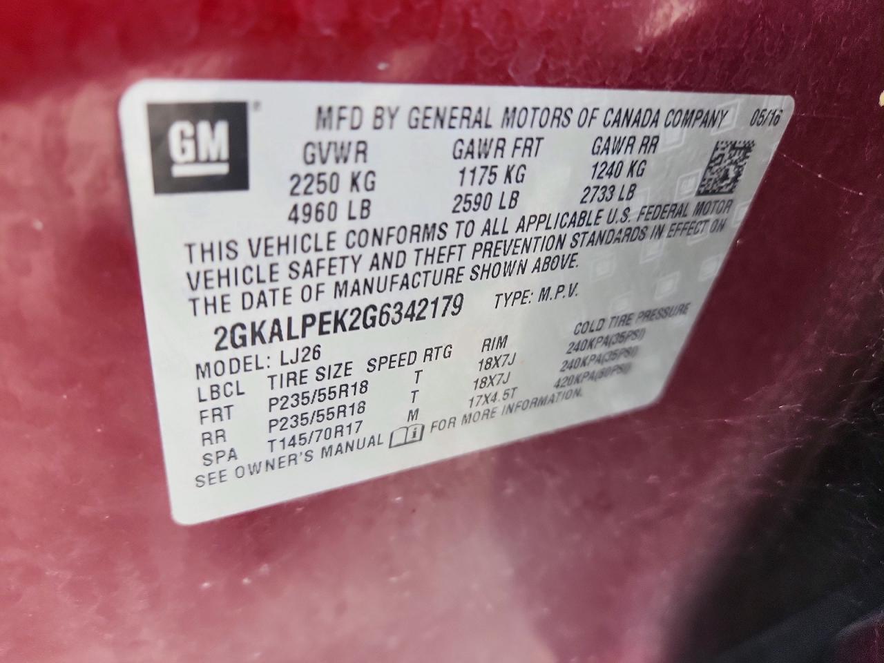 2016 GMC Terrain Slt - zdjęcie 13