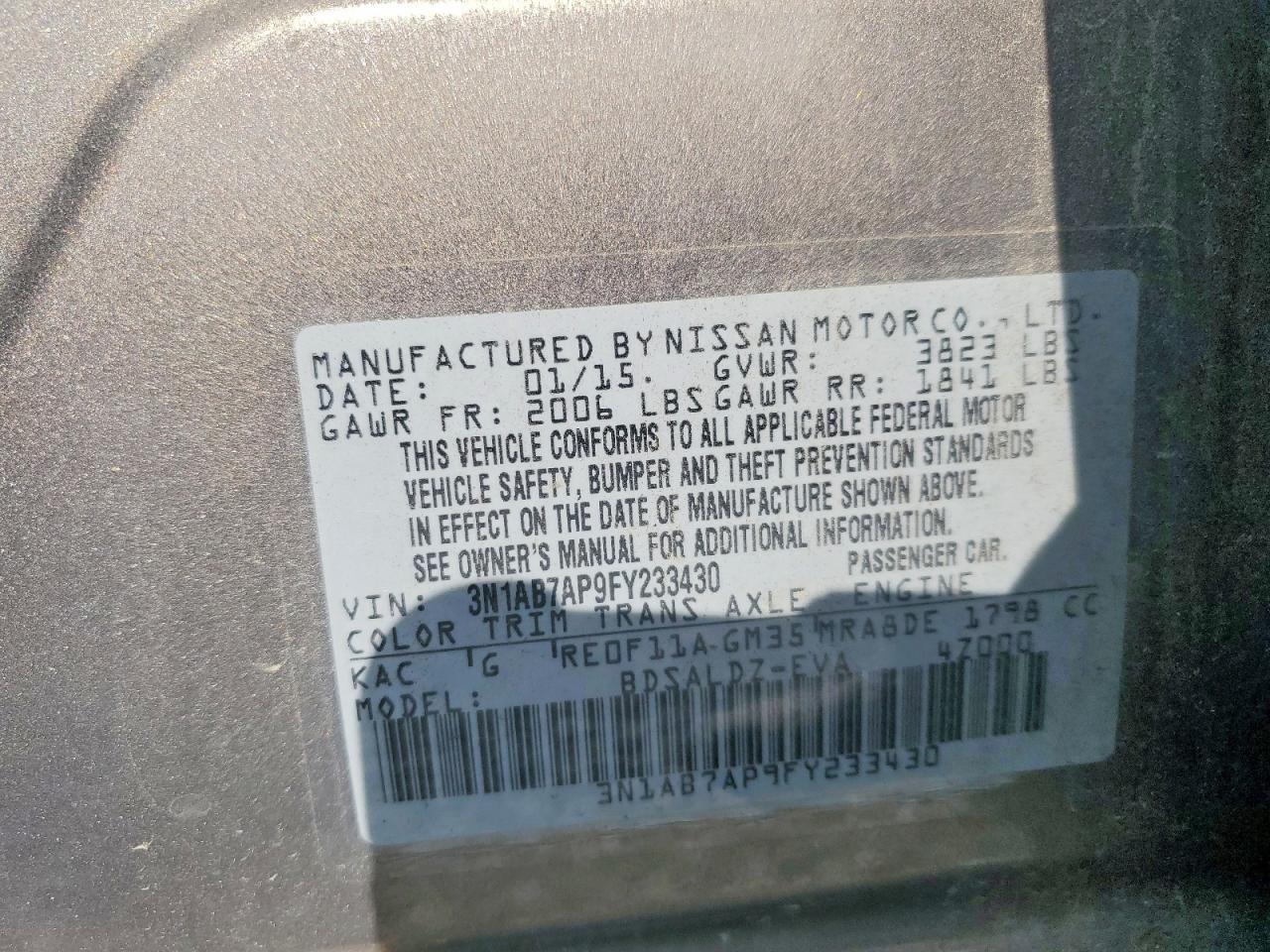 2015 Nissan Sentra Sv - zdjęcie 12