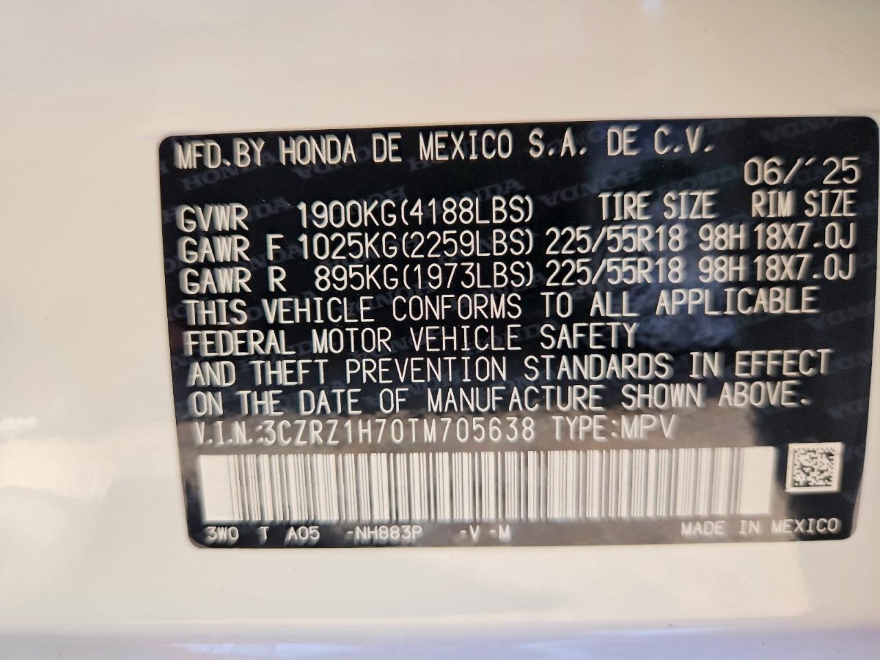 2026 Honda Hr-V Exl - zdjęcie 14