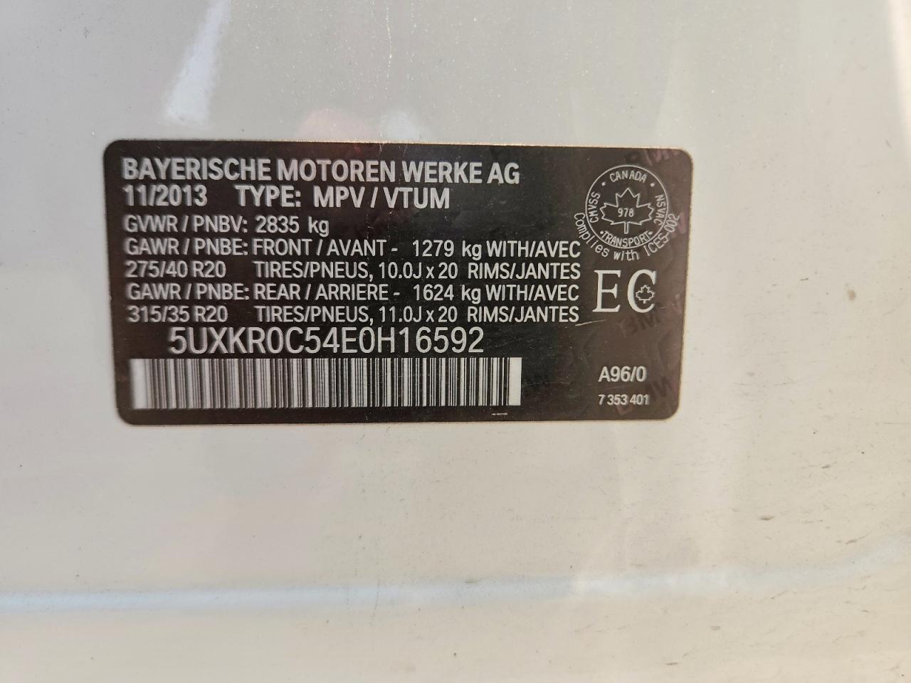 2014 BMW X5 xDrive35I - zdjęcie 13