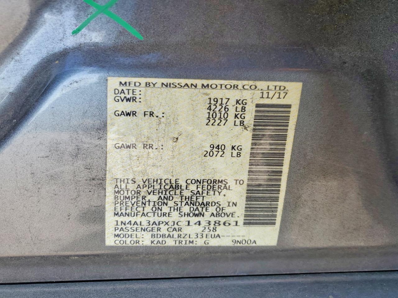 2018 Nissan Altima 2.5 Sl - zdjęcie 12