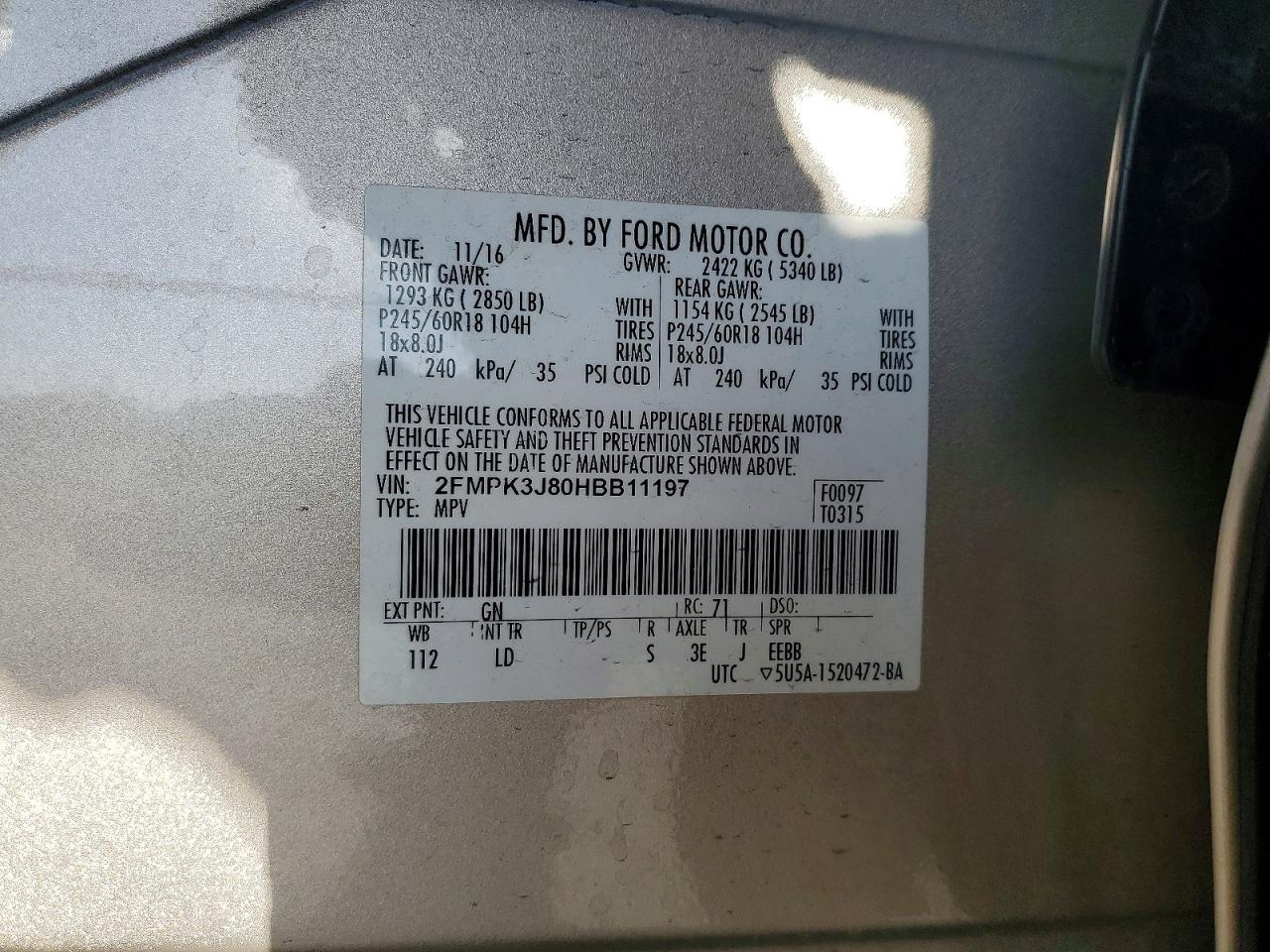 2017 Ford Edge Sel - zdjęcie 13