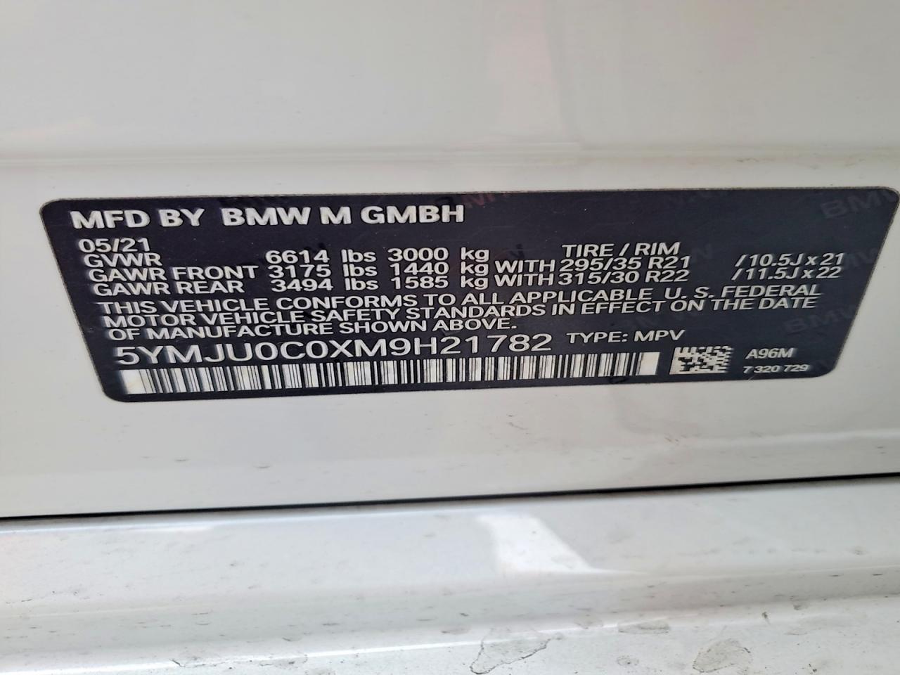 2021 BMW X5 M - zdjęcie 14