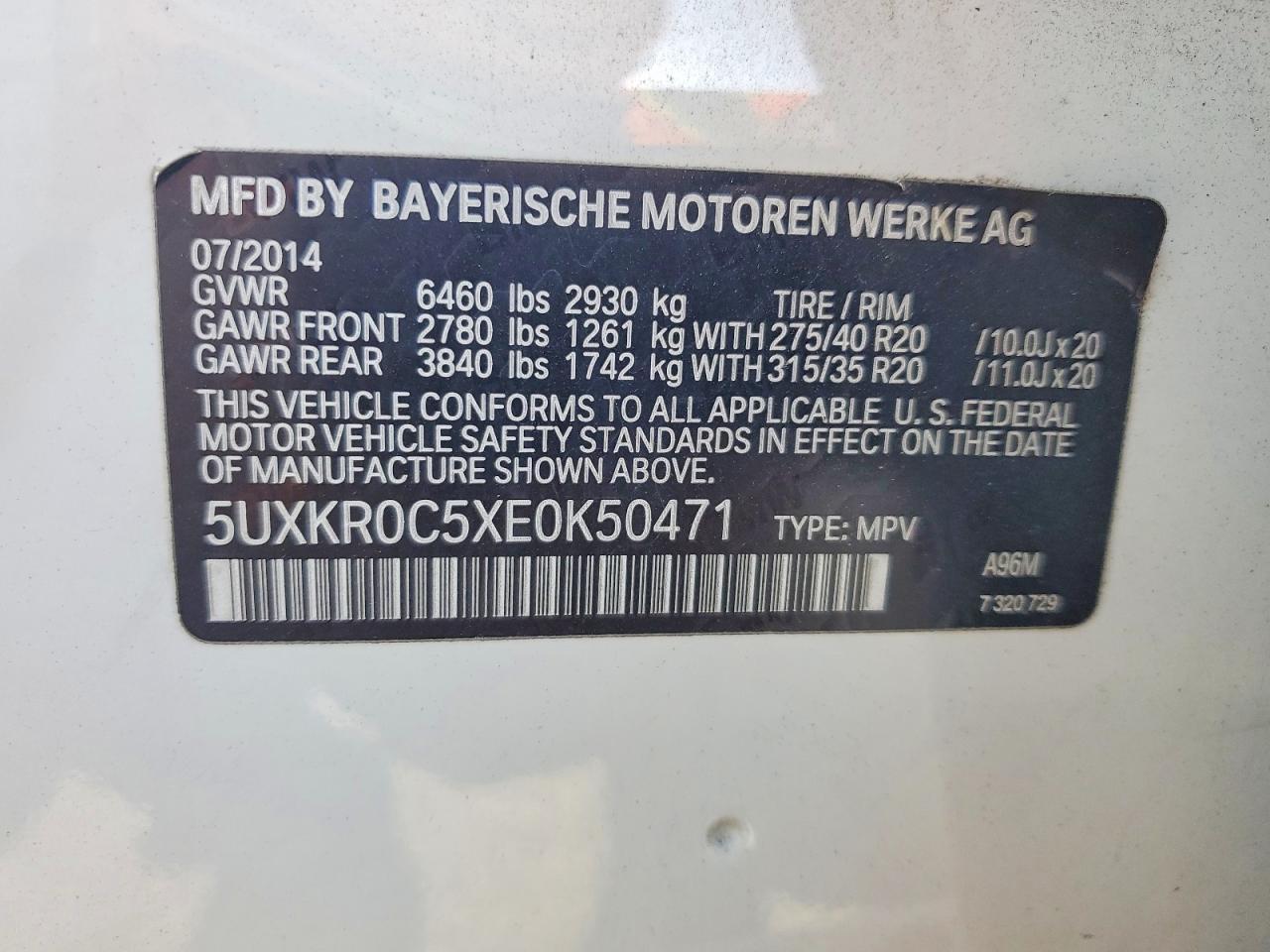 2014 BMW X5 xDrive35I - zdjęcie 13