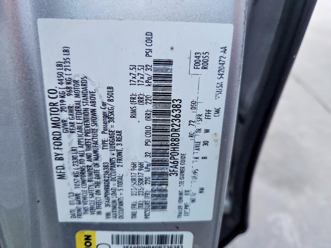2013 Ford Fusion Se - zdjęcie 12