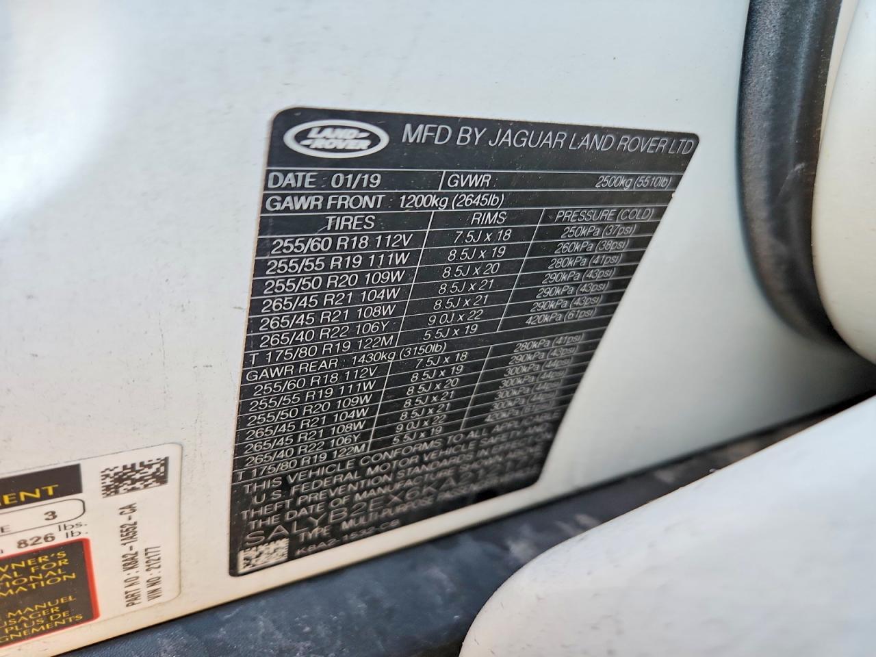 2019 Land Rover Range Rover Velar S - zdjęcie 14