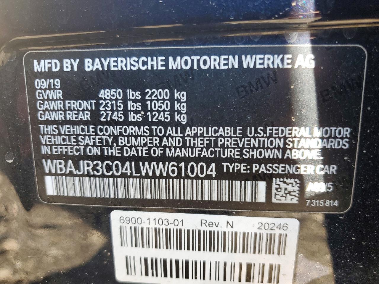 2020 BMW 530 I - zdjęcie 12