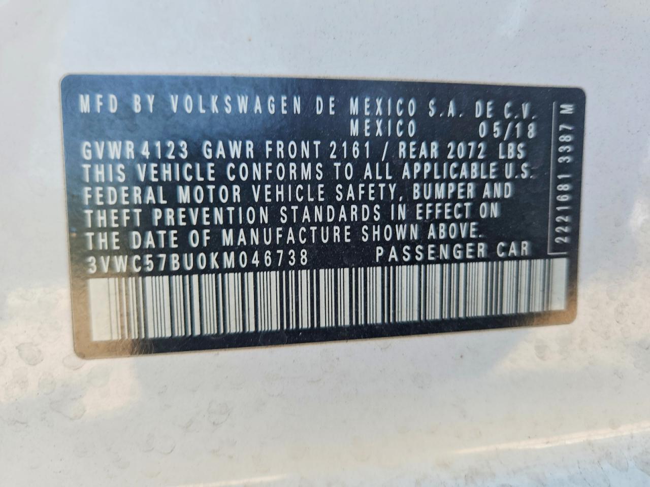 2019 Volkswagen Jetta S - zdjęcie 12