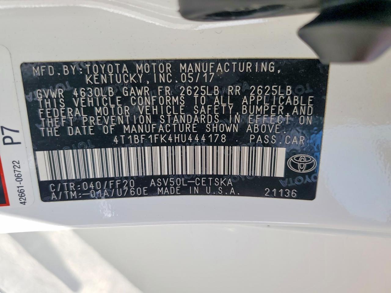 2017 Toyota Camry Se - zdjęcie 13