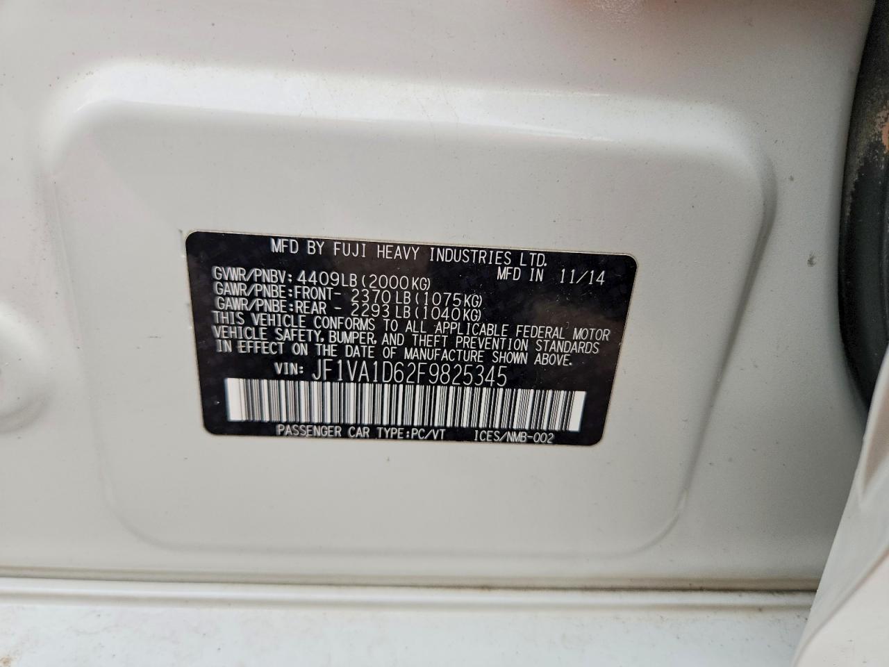 2015 Subaru Wrx Premium - zdjęcie 12