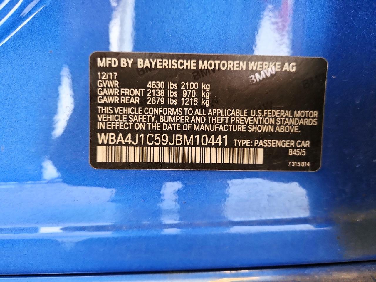 2018 BMW 430I Gran Coupe - zdjęcie 12