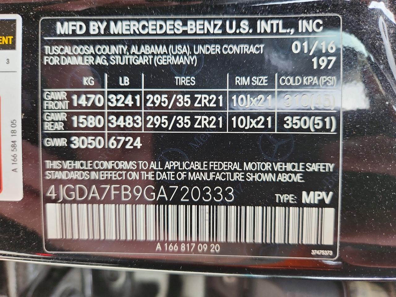 2016 Mercedes-Benz Gle 63 Amg-S 4Matic - zdjęcie 14
