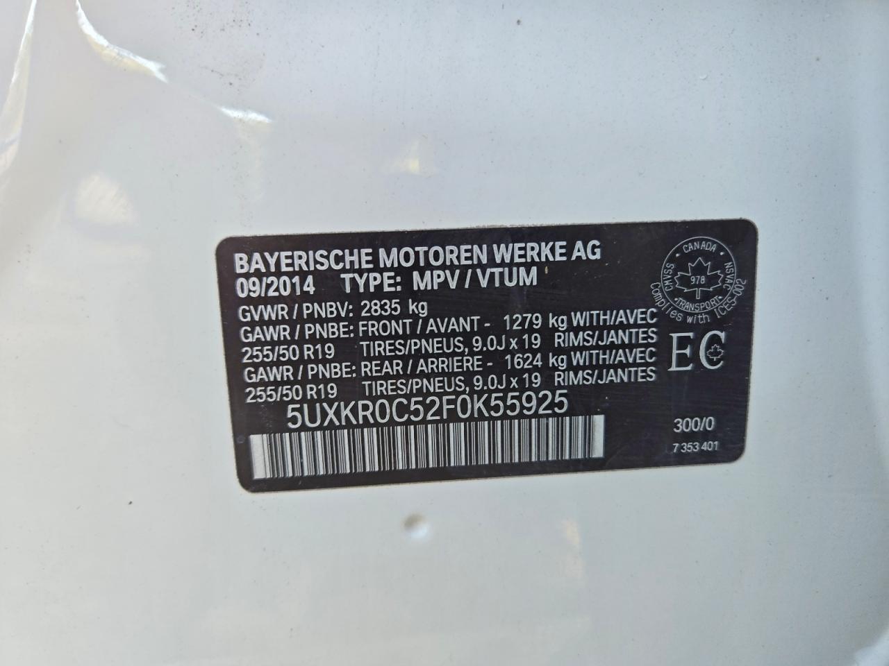 2015 BMW X5 xDrive35I - zdjęcie 12