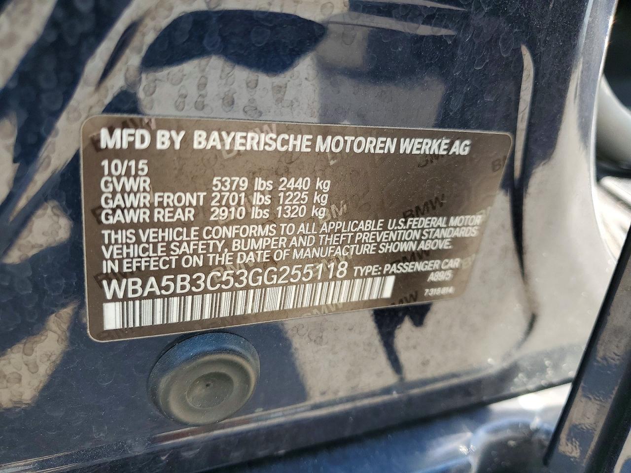 2016 BMW Seria 5 535i - zdjęcie 13