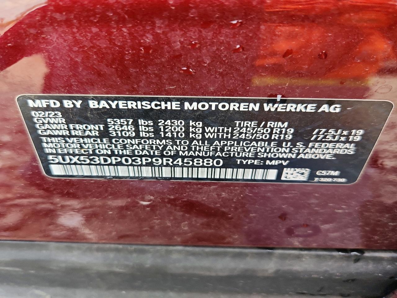 2023 BMW X3 xDrive30I - zdjęcie 13