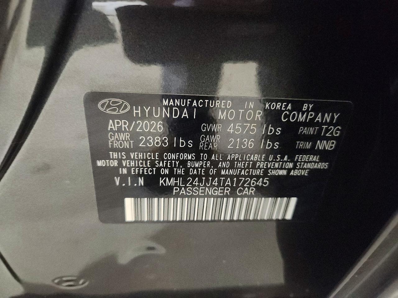 2026 Hyundai Sonata Hybrid Blue - zdjęcie 13