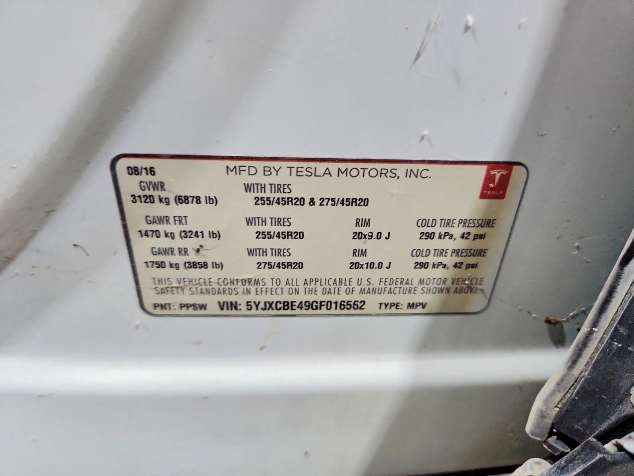 2016 Tesla Model X - zdjęcie 12