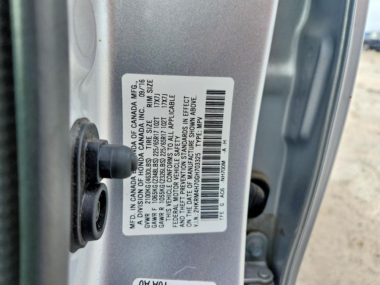 2016 Honda Cr-V Exl - zdjęcie 13