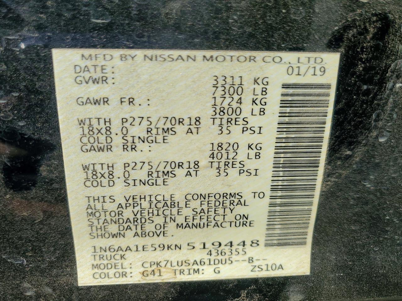 2019 Nissan Titan Pro-4X - zdjęcie 13
