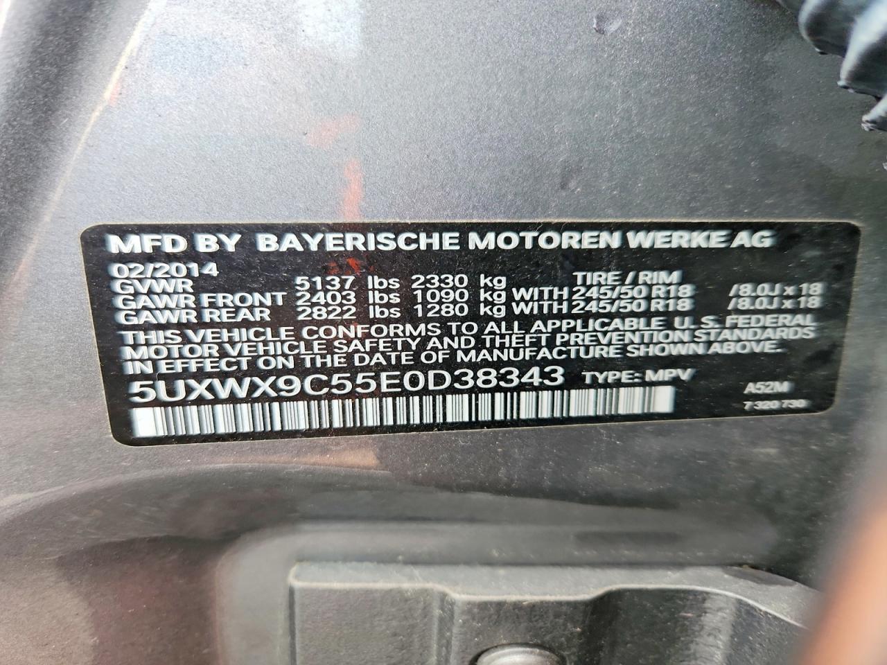 2014 BMW X3 xDrive28I - zdjęcie 13
