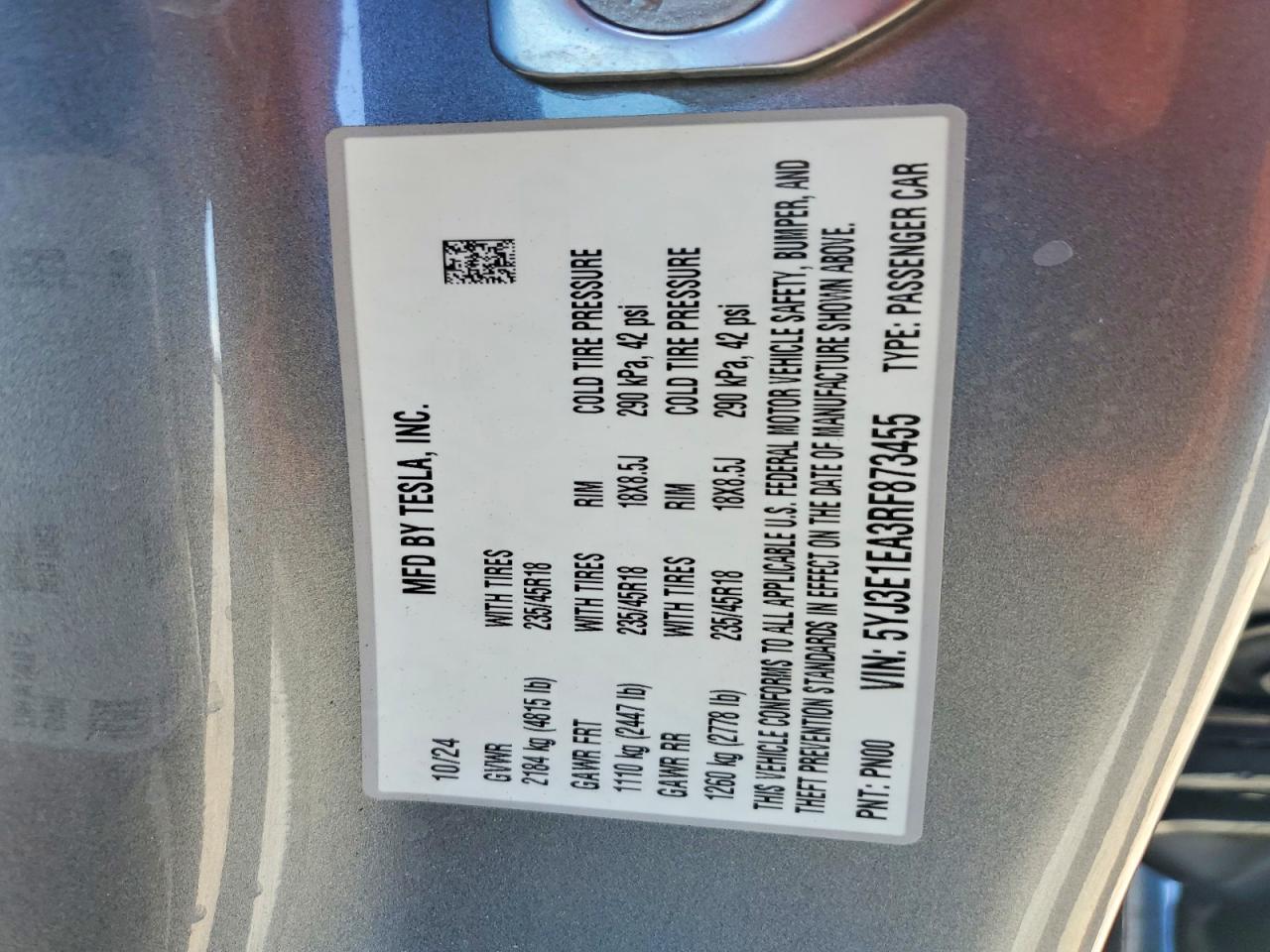 2024 Tesla Model 3 - zdjęcie 12