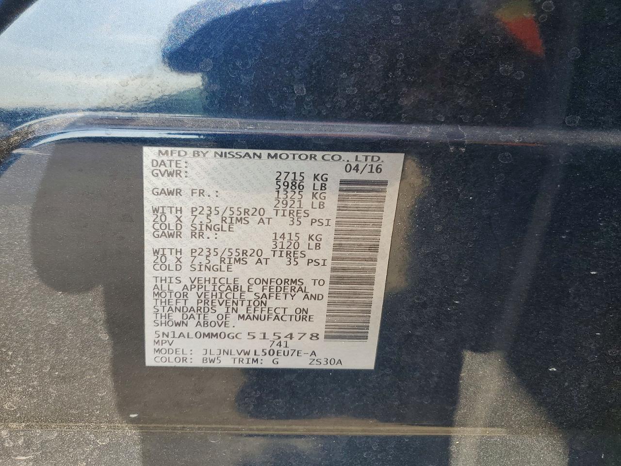 2016 Infiniti Qx60 Base - zdjęcie 13