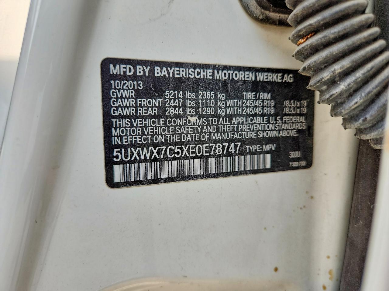 2014 BMW X3 xDrive35I - zdjęcie 12